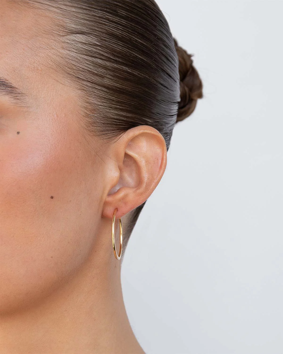 30mm Sleeper Hoops Sterling Silver - Image 3