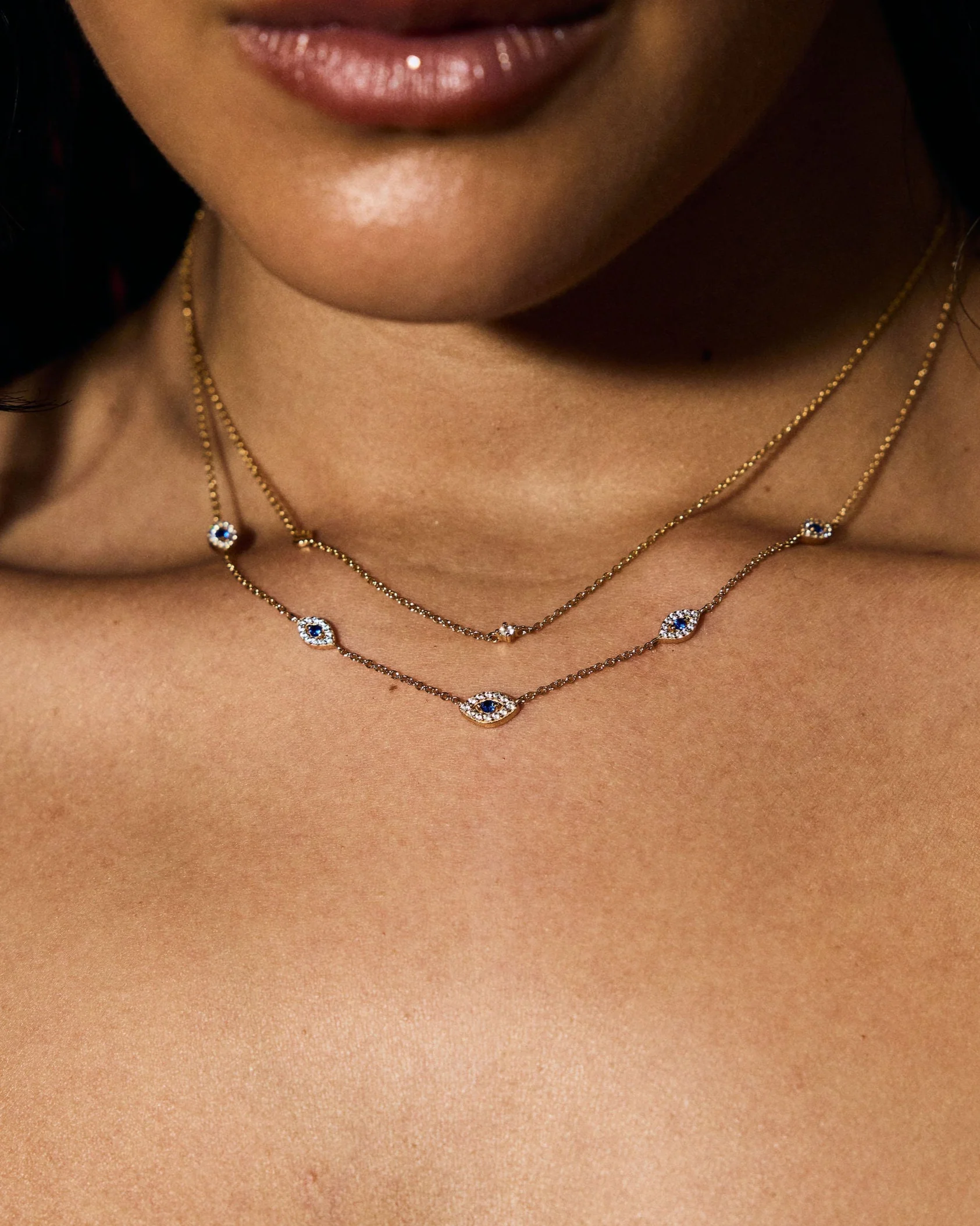 Evil Eye Protection Necklace | Blue - Image 2