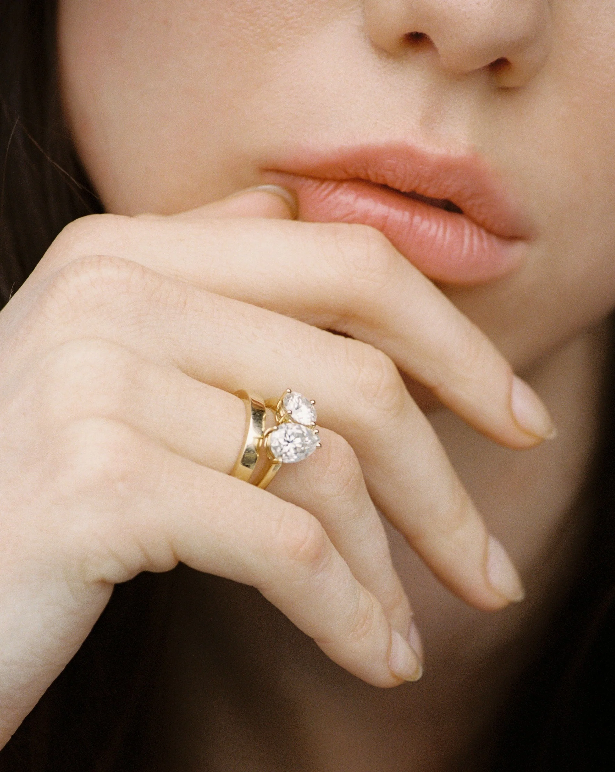 His and Hers Ring Band | 14k Solid Gold - Image 3