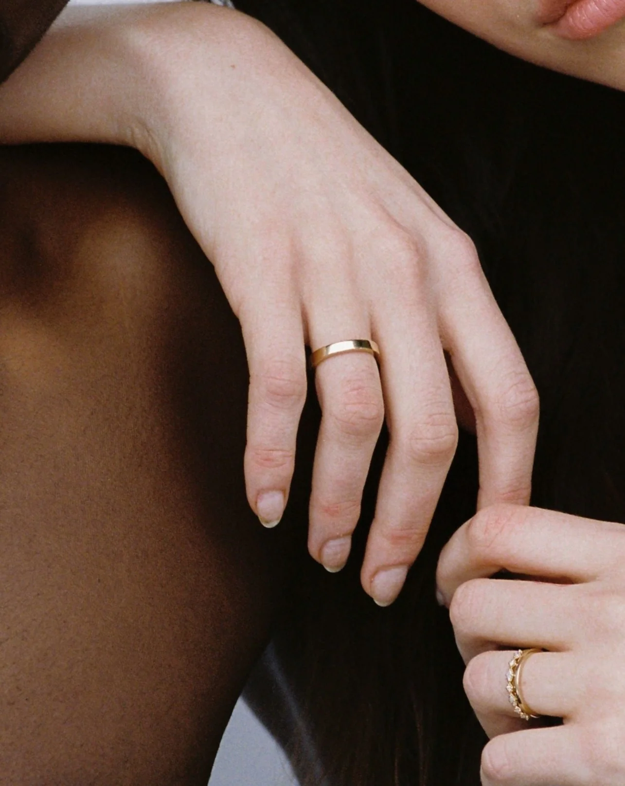 His and Hers Ring Band | 14k Solid Gold - Image 6