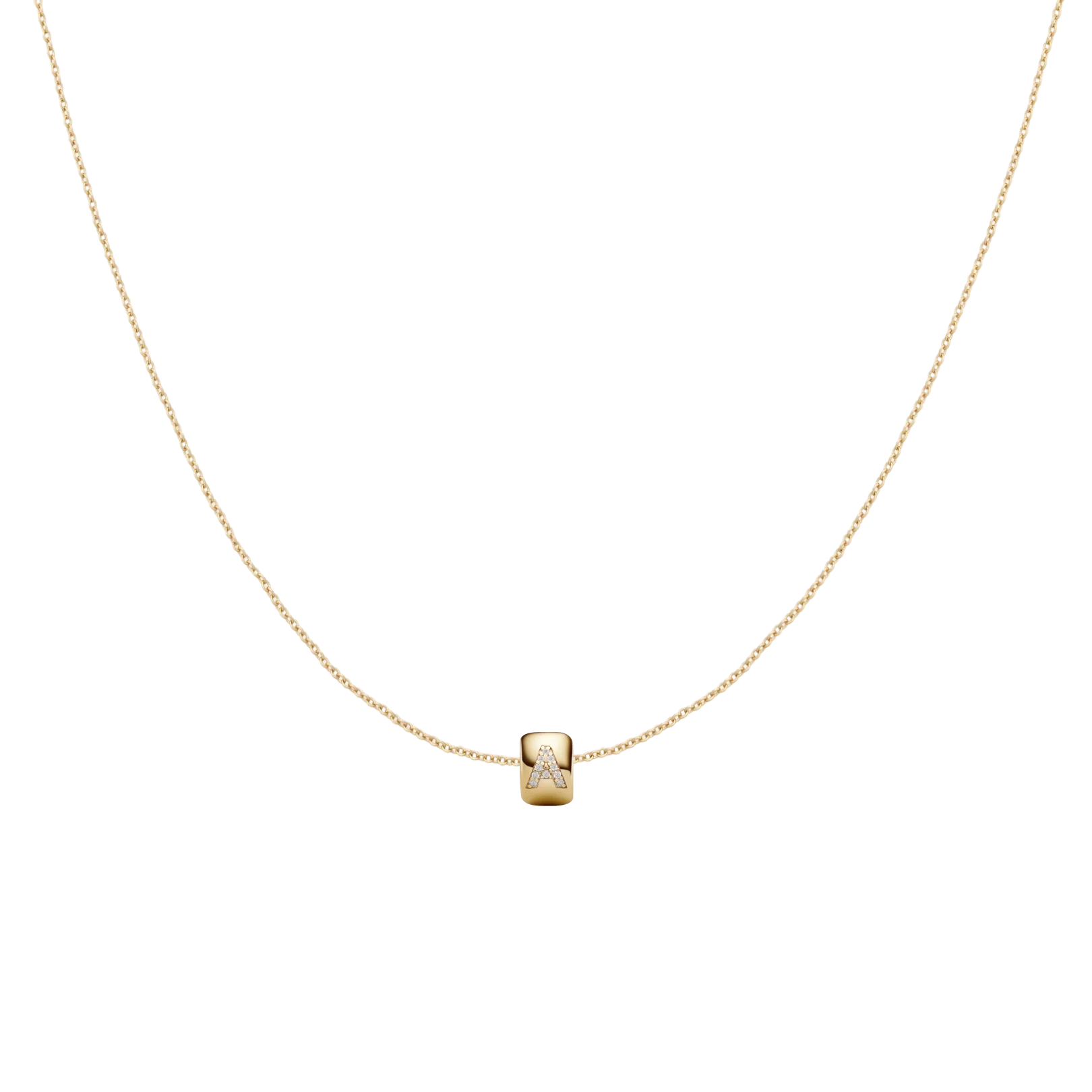 Initial Connect Bead Necklace