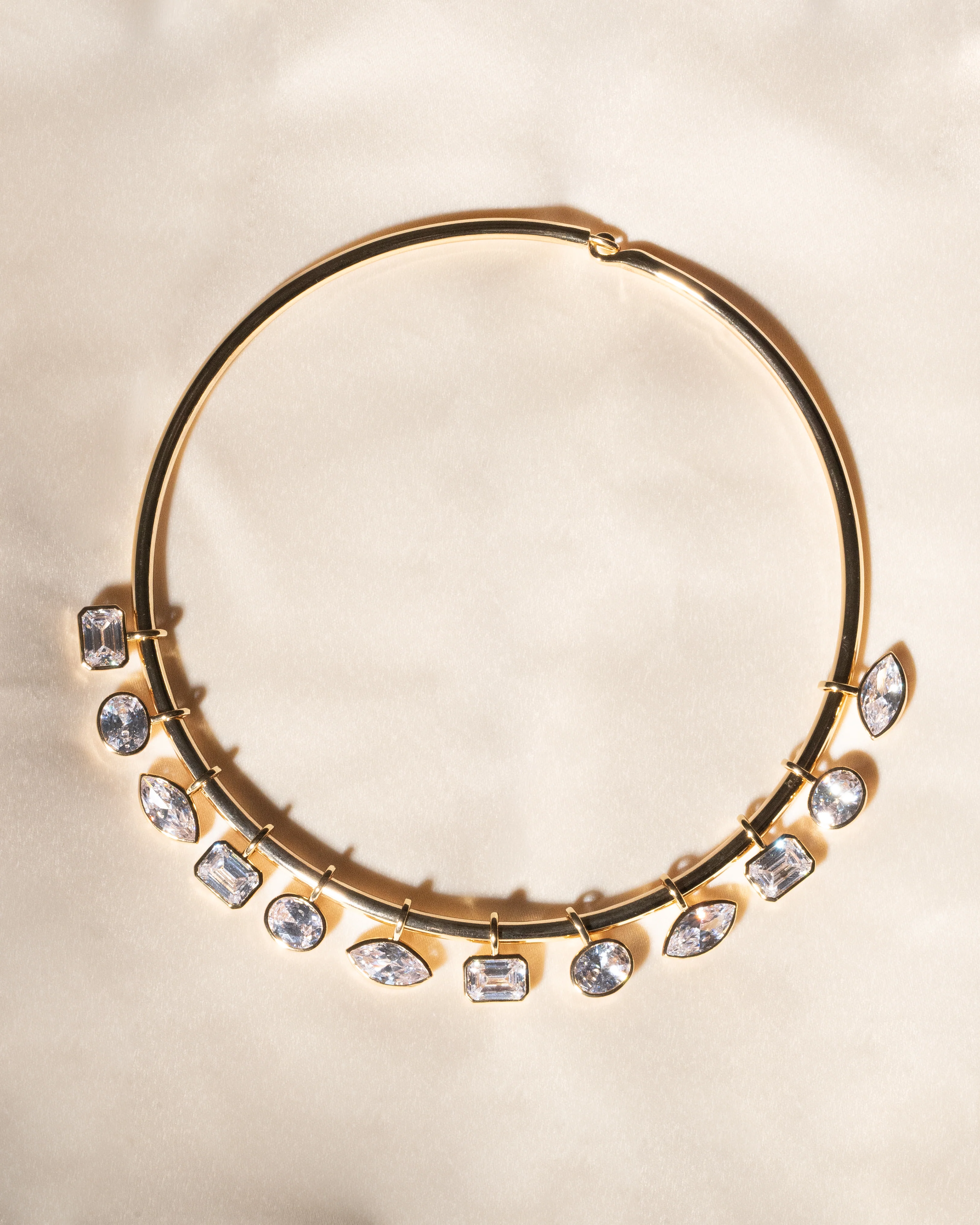 Oval Bezel Collar Choker - Image 4