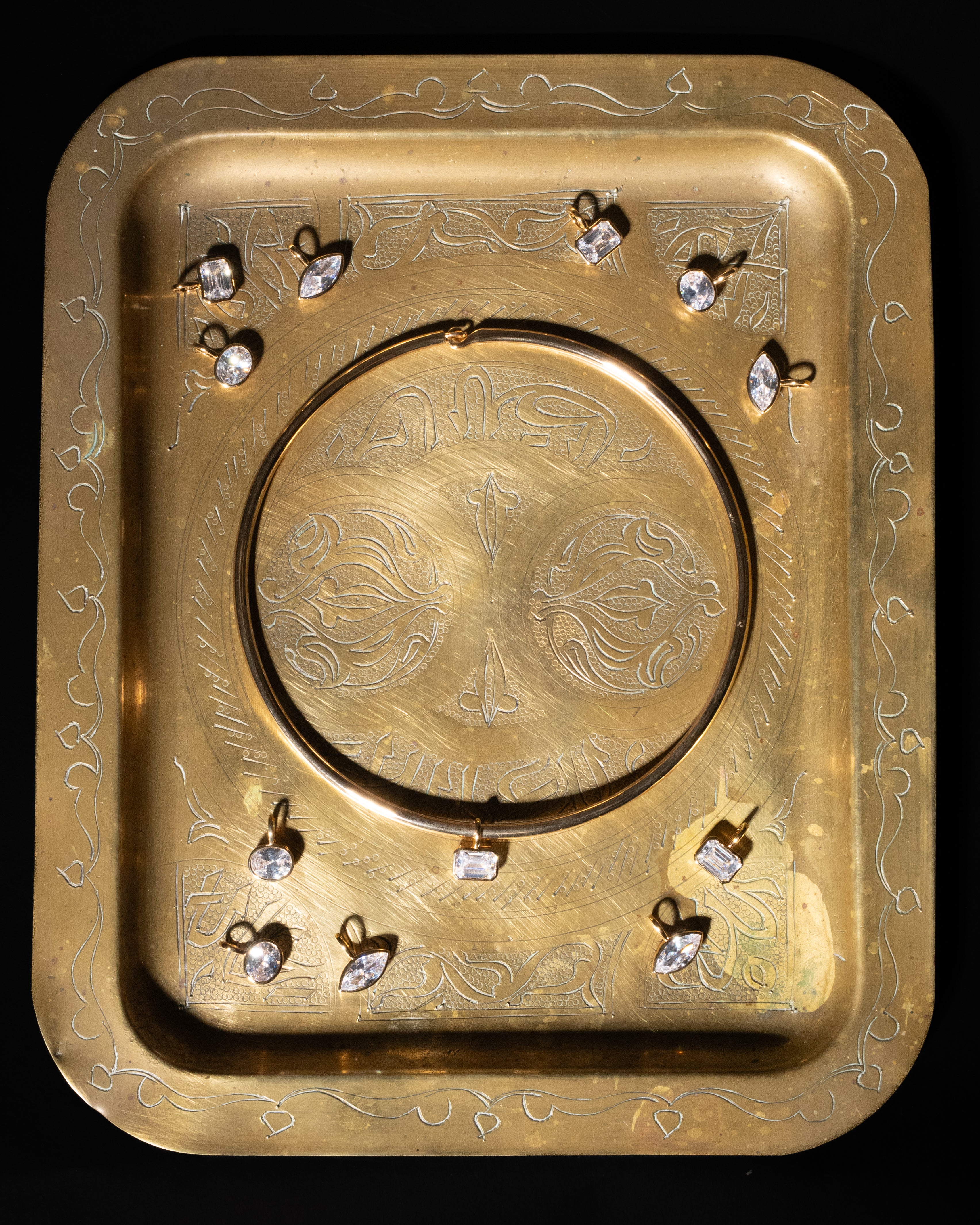 Oval Bezel Collar Choker - Image 8