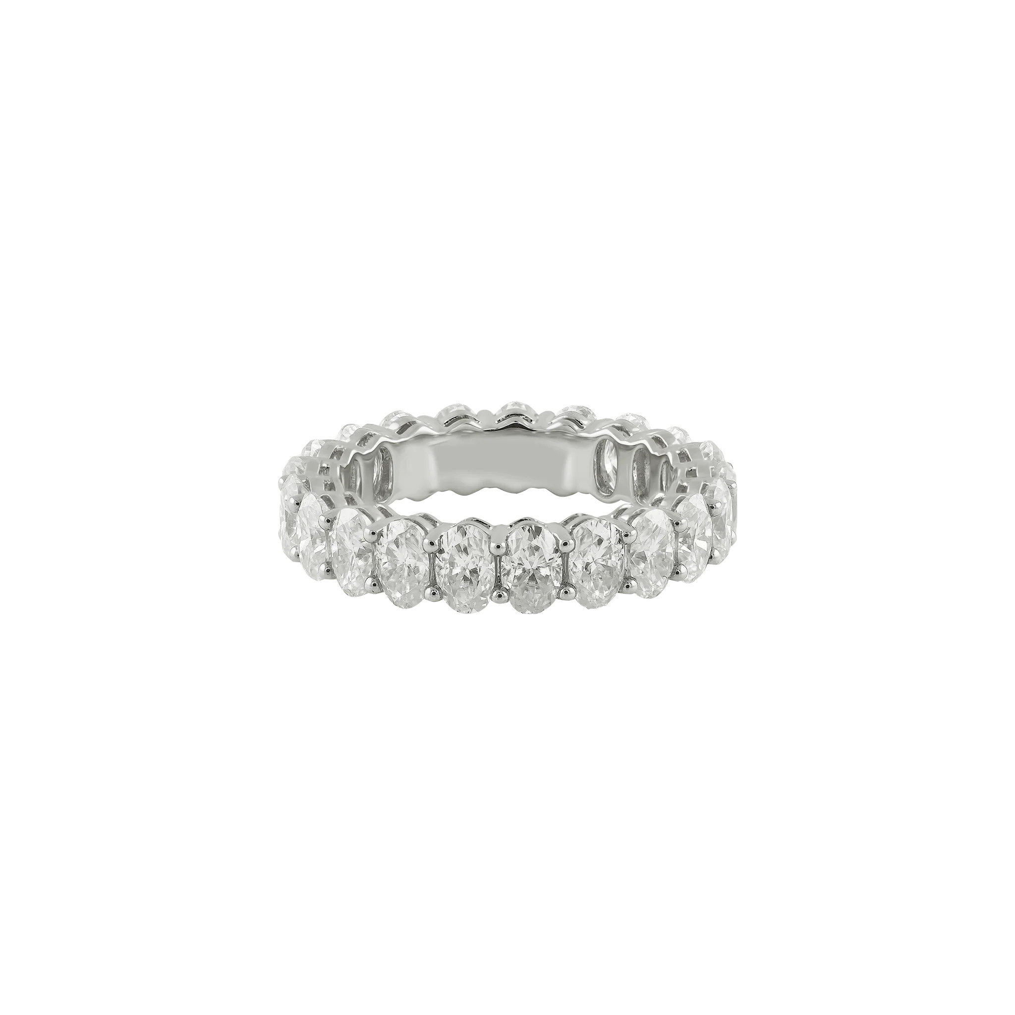 Oval Crown Moissanite Ring | 14k Solid Gold - Image 5