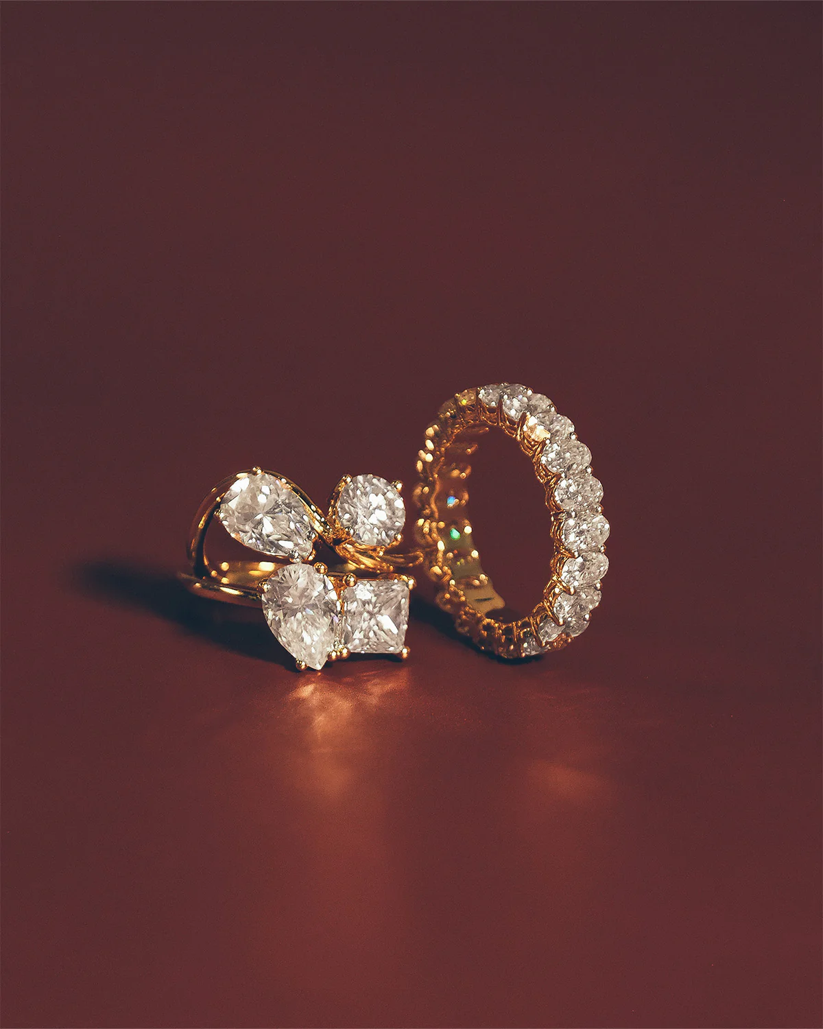 Oval Crown Moissanite Ring | 14k Solid Gold - Image 3