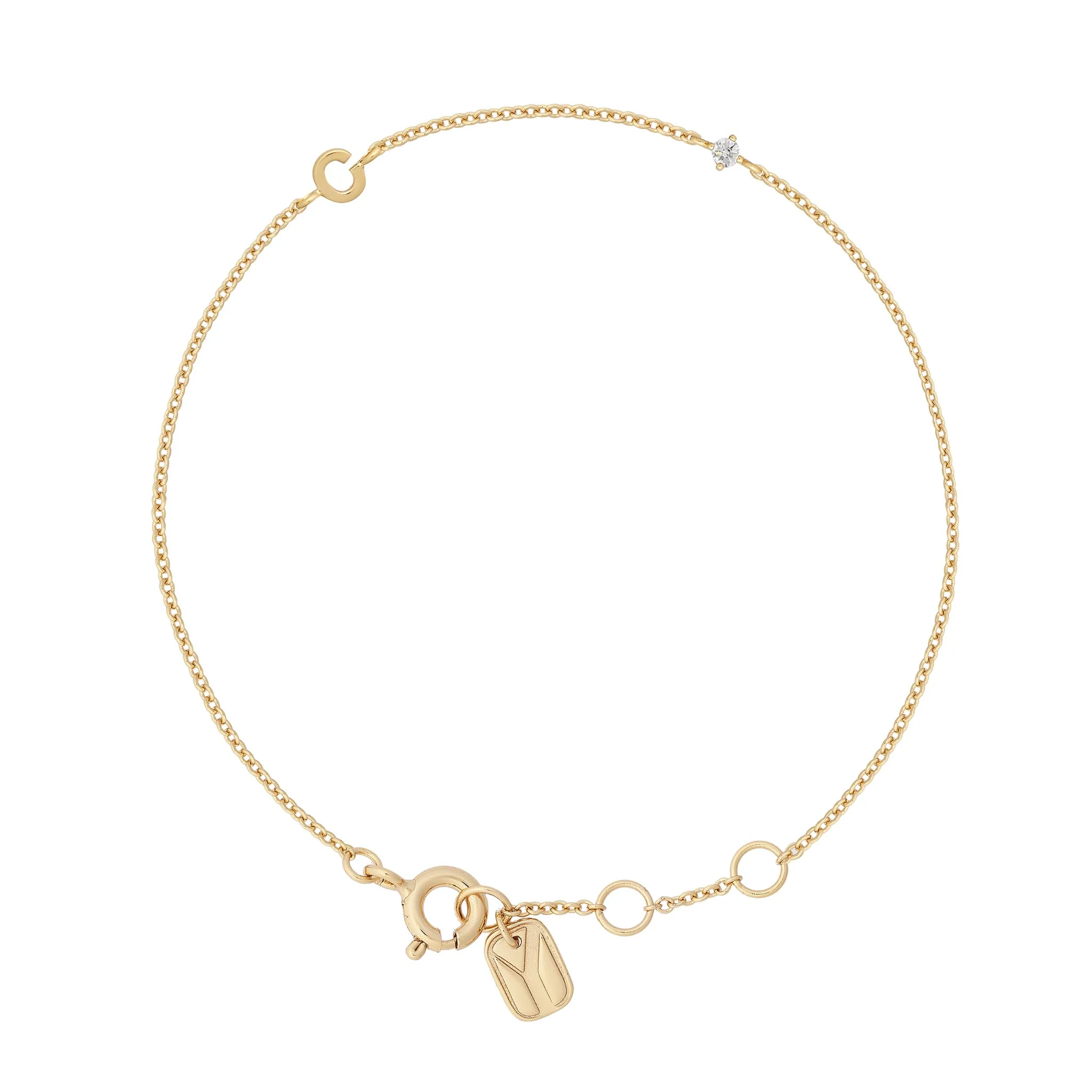 Petite Initial Bracelet - Image 13