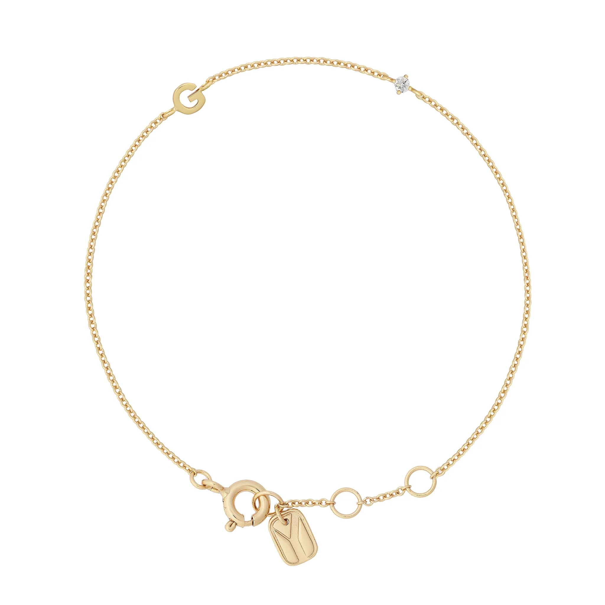 Petite Initial Bracelet - Image 17