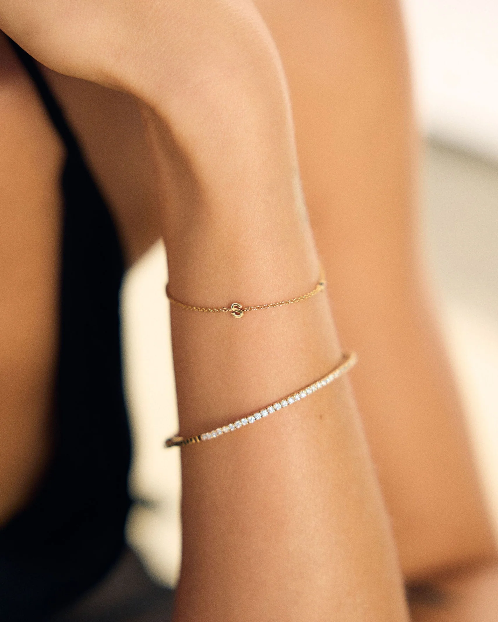 Petite Initial Bracelet - Image 2