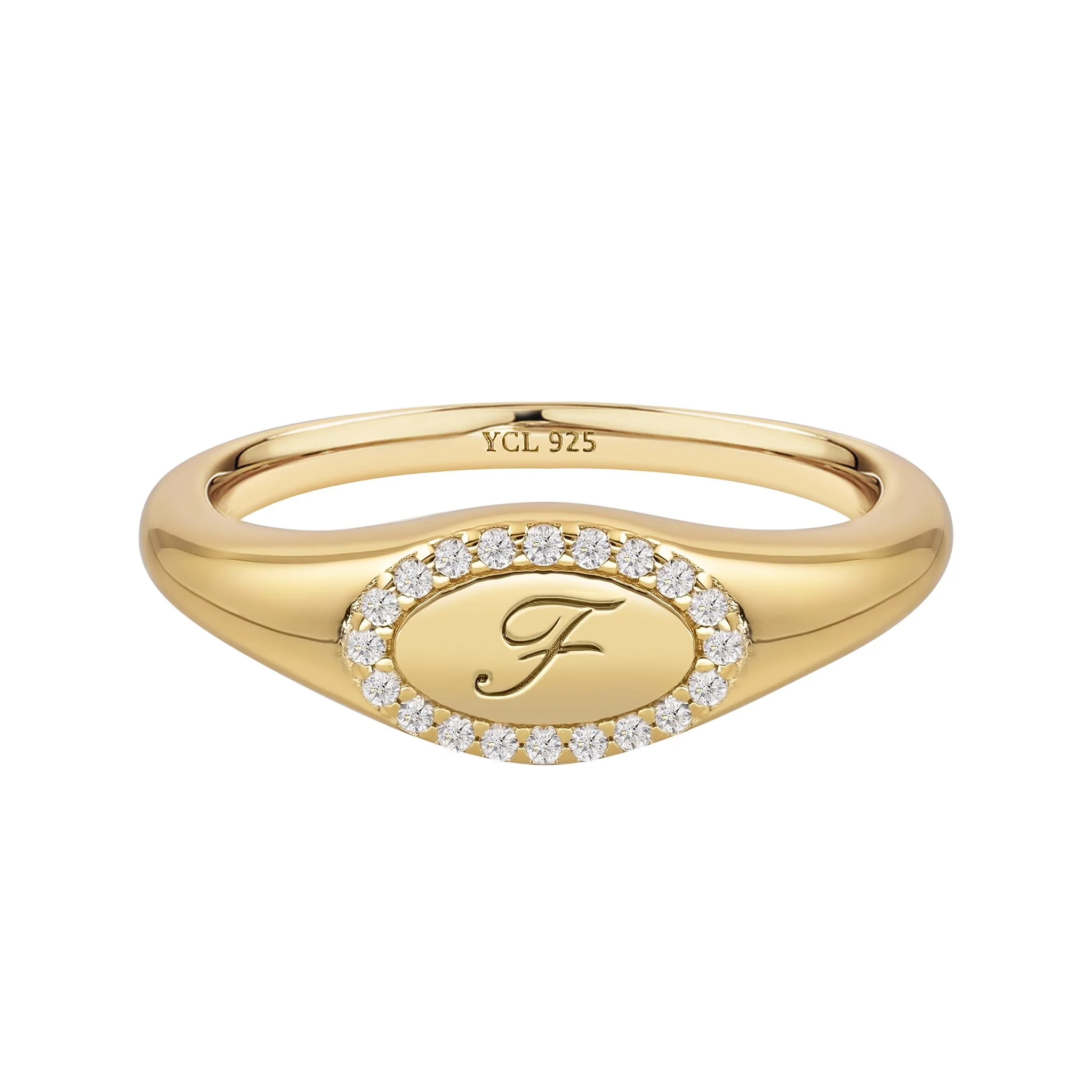 Pinky Initial Signet Ring - Image 21